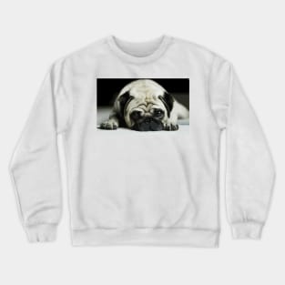 Lazy Pug Digital Painting Crewneck Sweatshirt